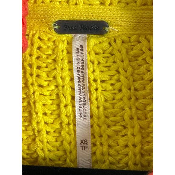 Free People Size XS Sunbrite Cotton Blend Sweater Cropped Oversized REVOLVE - Picture 8 of 16